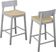 Garig Gray Counter Height Stool, Set of 2