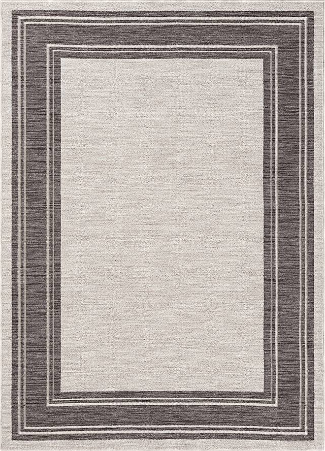 Garlaba Ivory 5' x 7' Indoor/Outdoor Rug - Thumbnail - Image 1