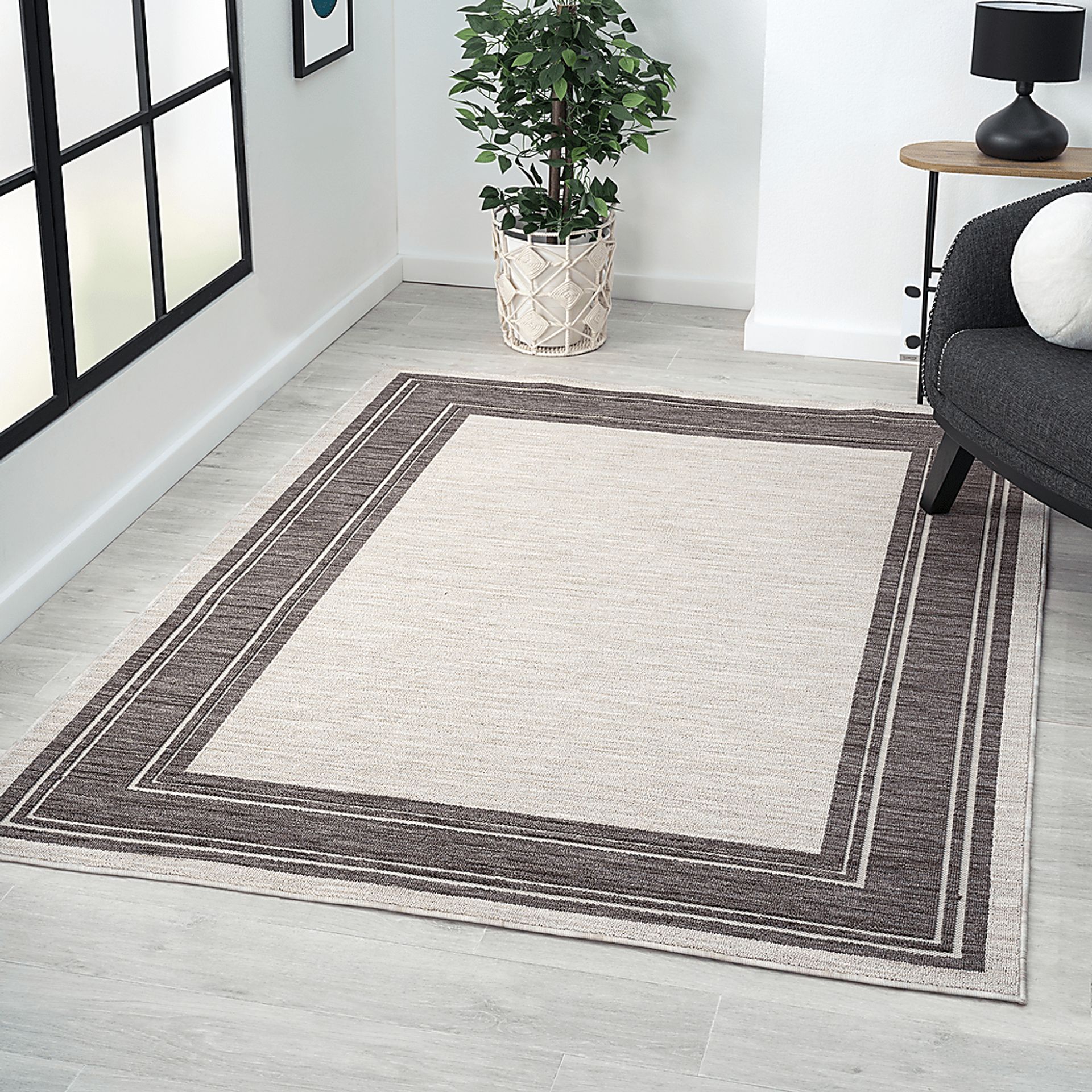 Garlaba Ivory 7'10 x 9'10 Indoor/Outdoor Rug - Image 7