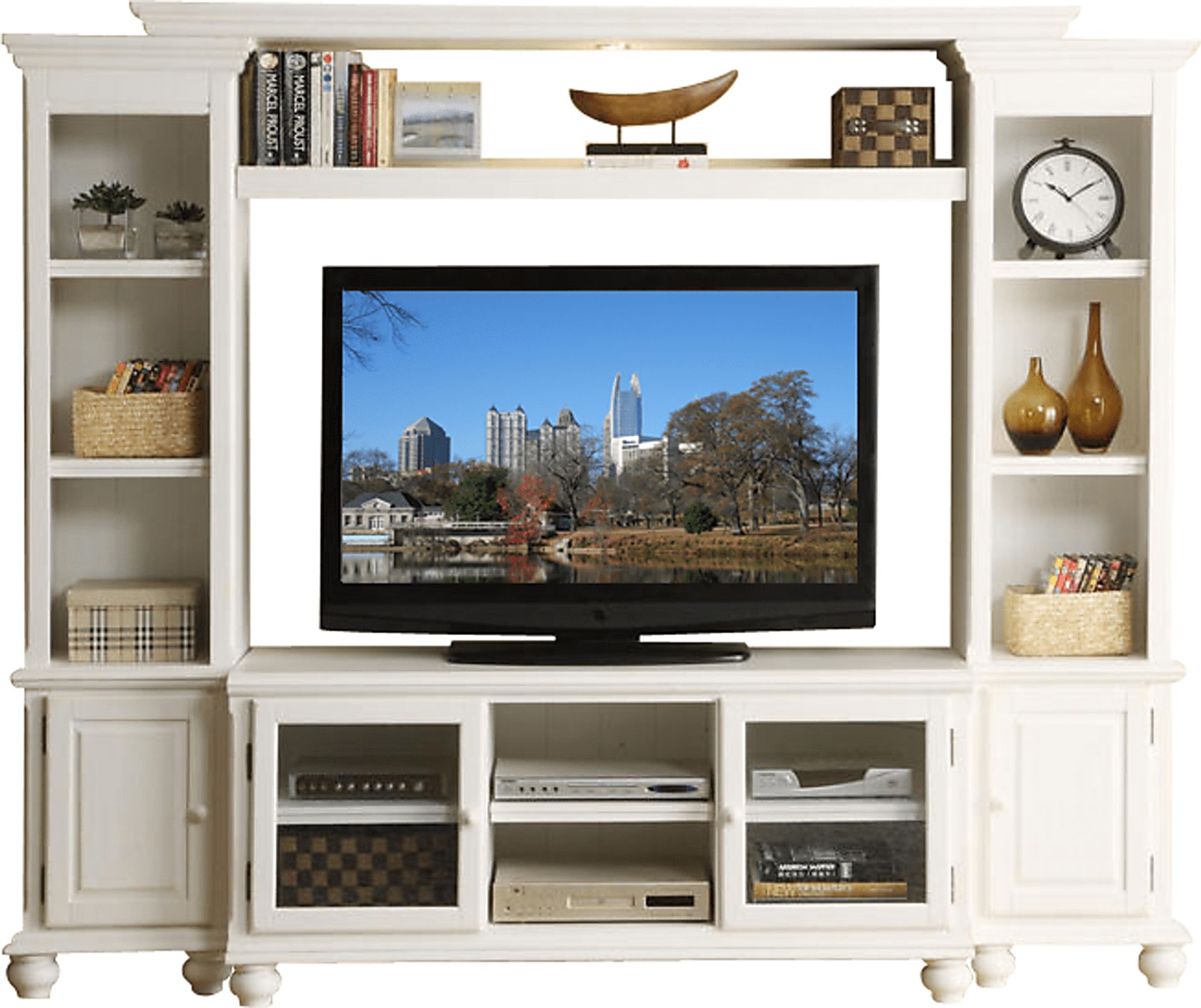 Garland 4 Pc White Wall Unit - Image 1