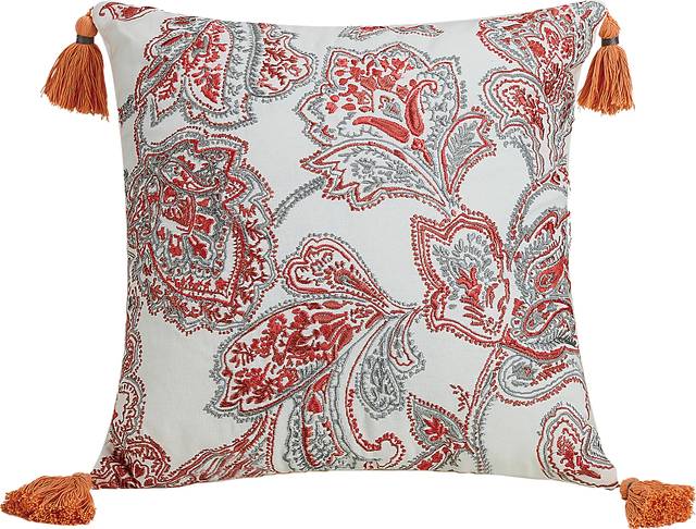 Garlene Gray Decorative Pillow - Thumbnail - Image 1
