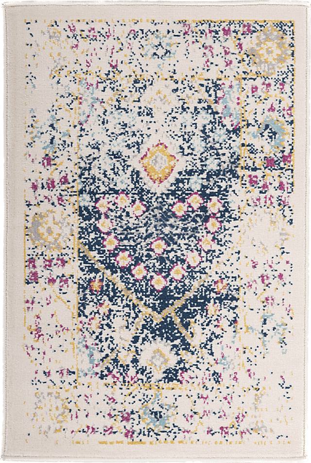 Garlon Blue 2' x 3' Rug - Thumbnail - Image 1