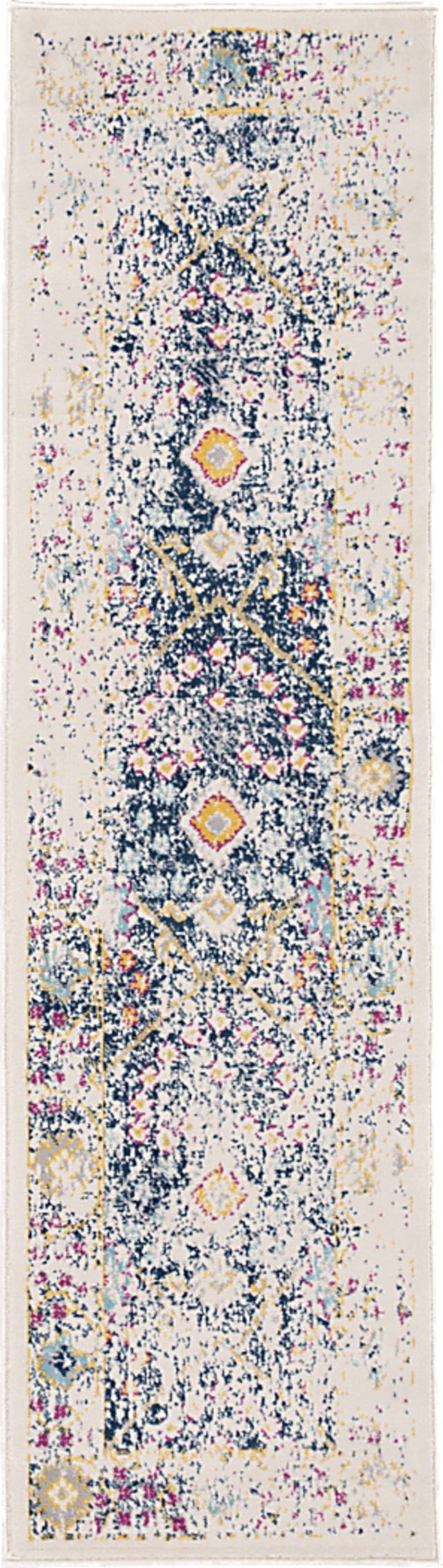 Garlon Blue 2' x 7' Runner Rug - Thumbnail - Image 1