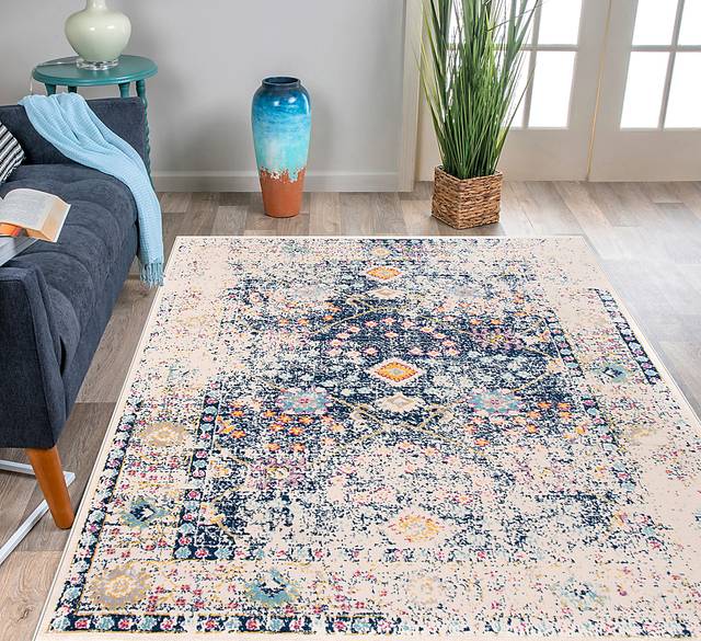 Garlon Blue 8' x 10' Rug - Thumbnail - Image 4