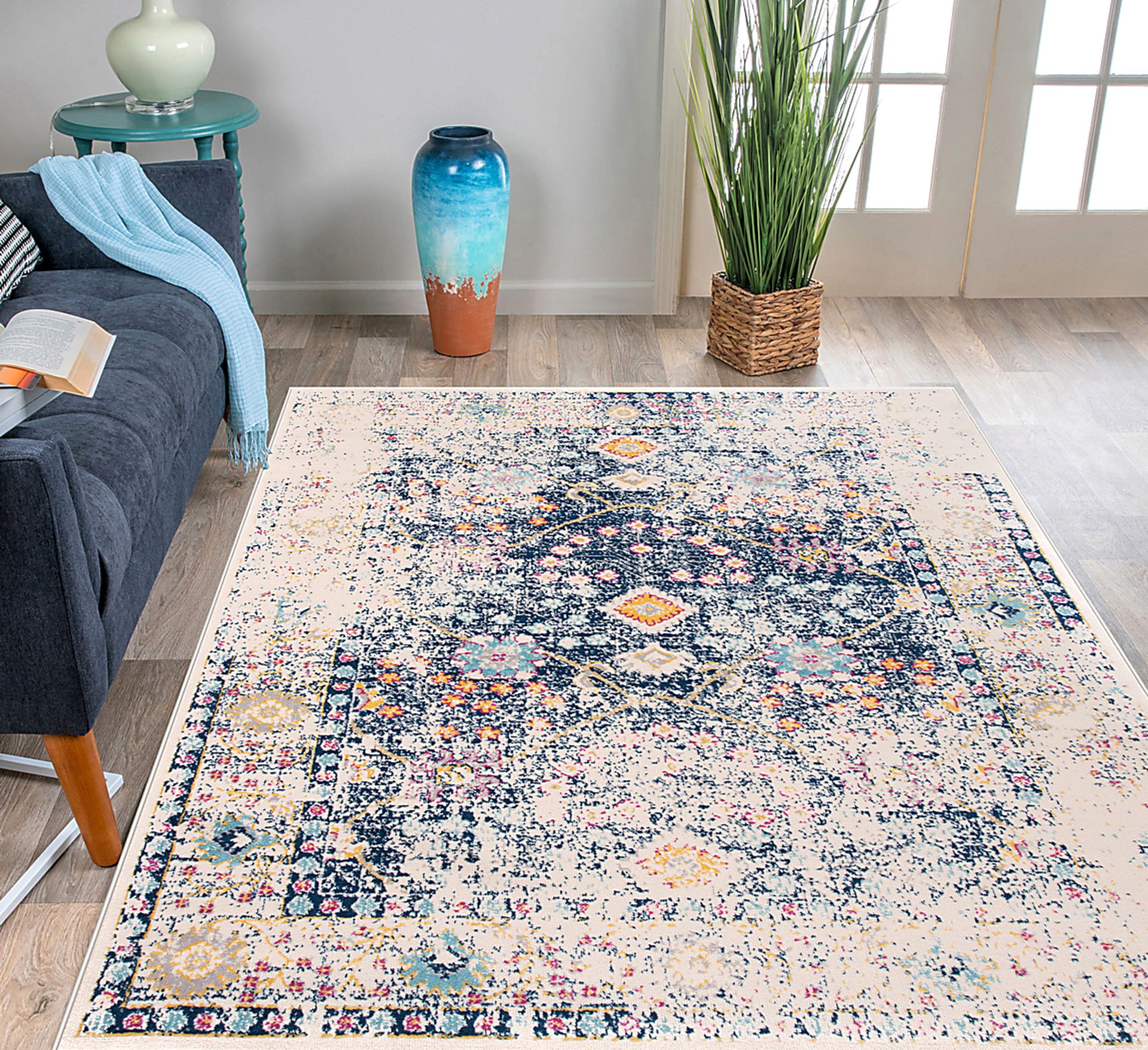 Garlon Blue 8' x 10' Rug - Image 4