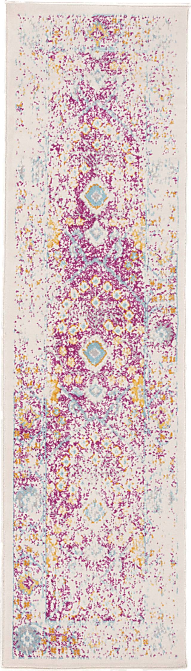 Garlon Pink 2' x 7' Runner Rug - Thumbnail - Image 1