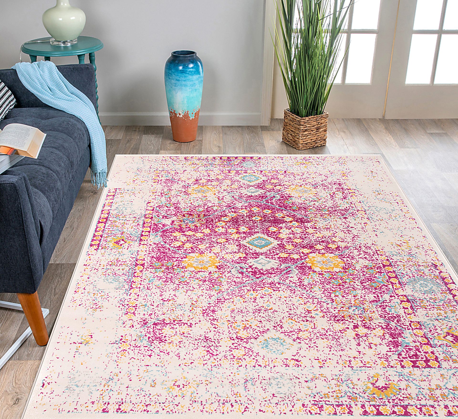 Garlon Pink 8' x 10' Rug - Image 4