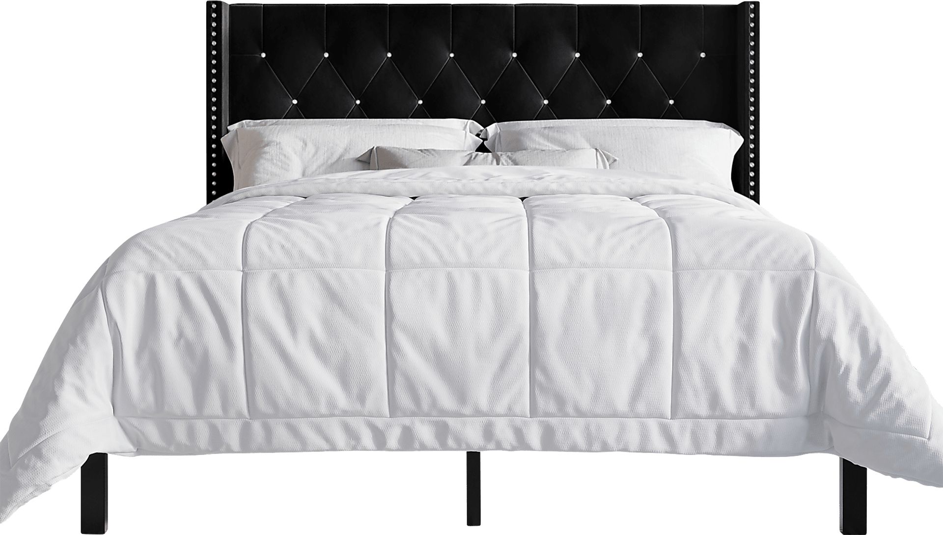 Garnetstreet Black King Bed with 2 Nightstands - Image 3
