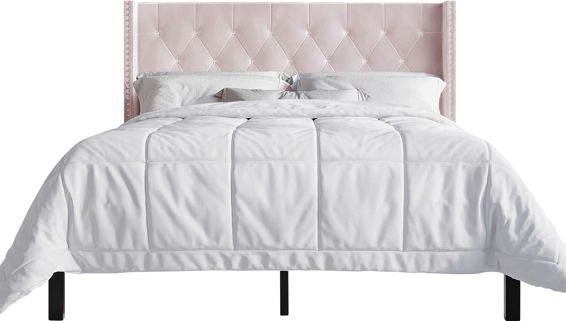 Garnetstreet Pink King Bed with 2 Nightstands - Image 3