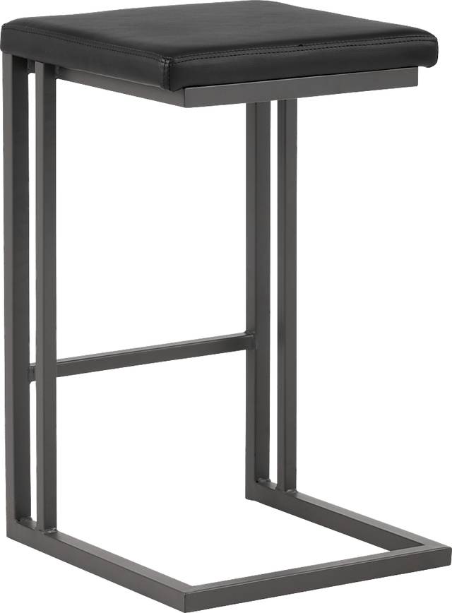 Garnett Black Counter Height Stool, Set of 2 - Thumbnail - Image 2