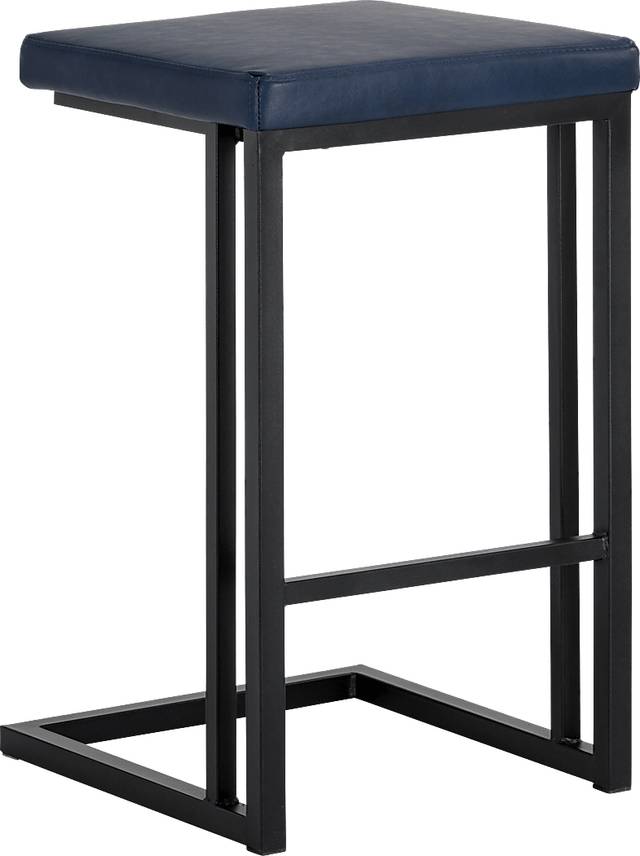 Garnett Blue Counter Stool - Thumbnail - Image 1