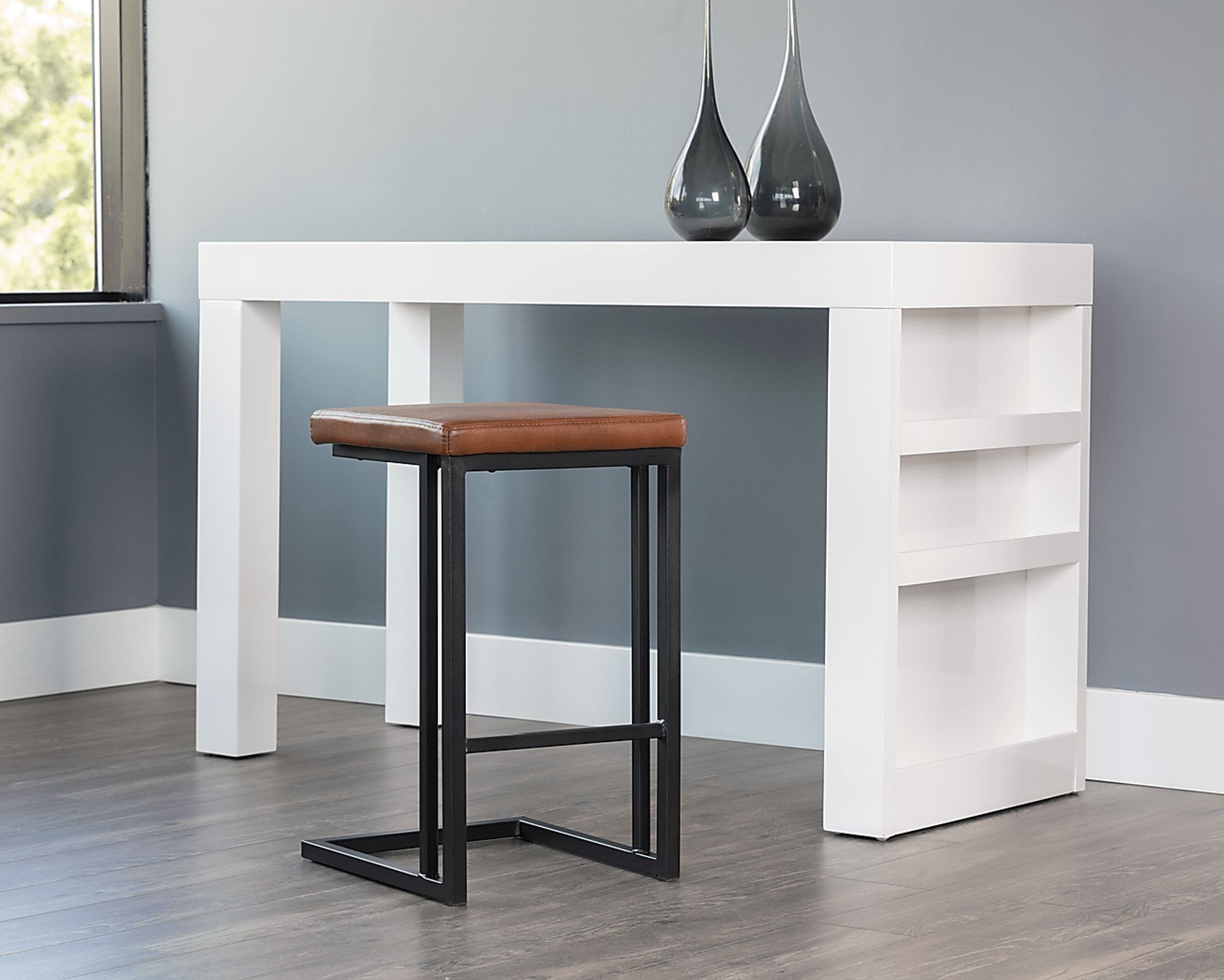 Garnett Brown Counter Stool - Image 4