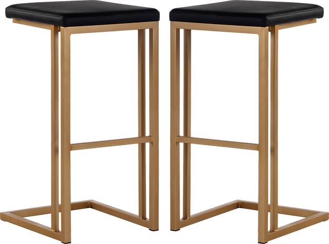 Garnett Gold Barstool, Set of 2 - Thumbnail - Image 1