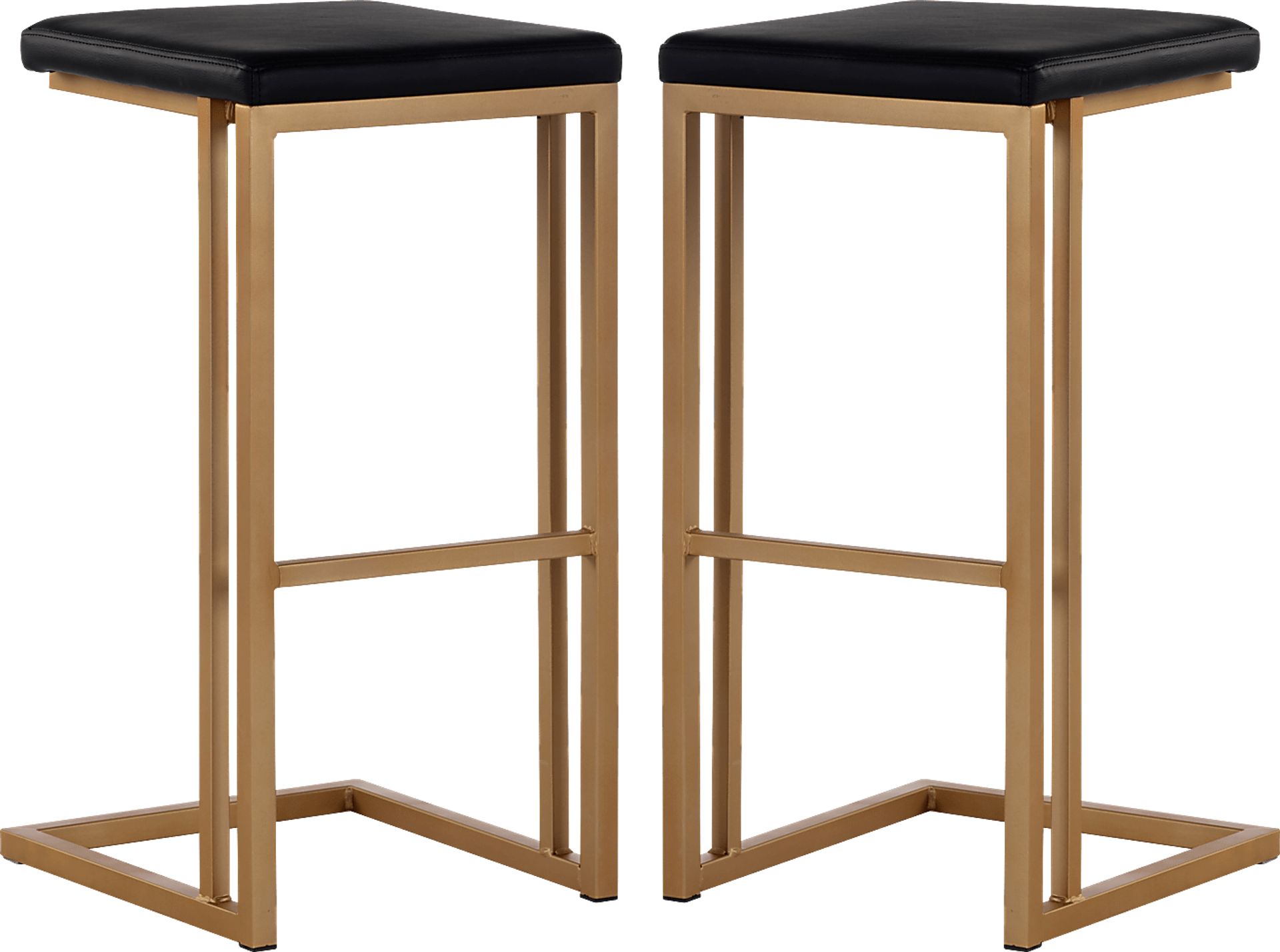 Garnett Gold Barstool, Set of 2 - Image 1