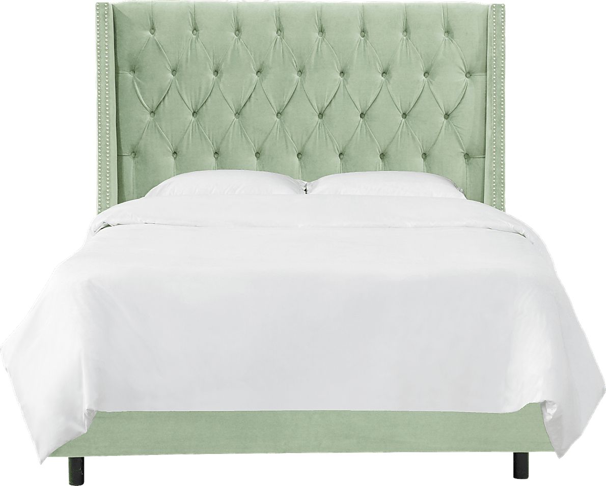 Garonne Green Queen Bed