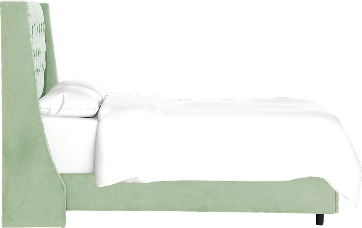Garonne Green Queen Bed