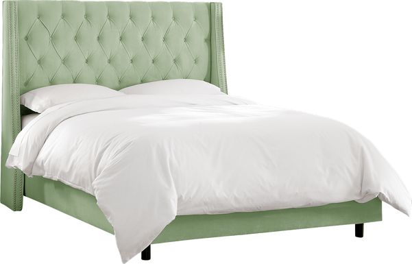 Garonne Green Queen Bed