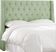 Garonne Green Twin Upholstered Headboard