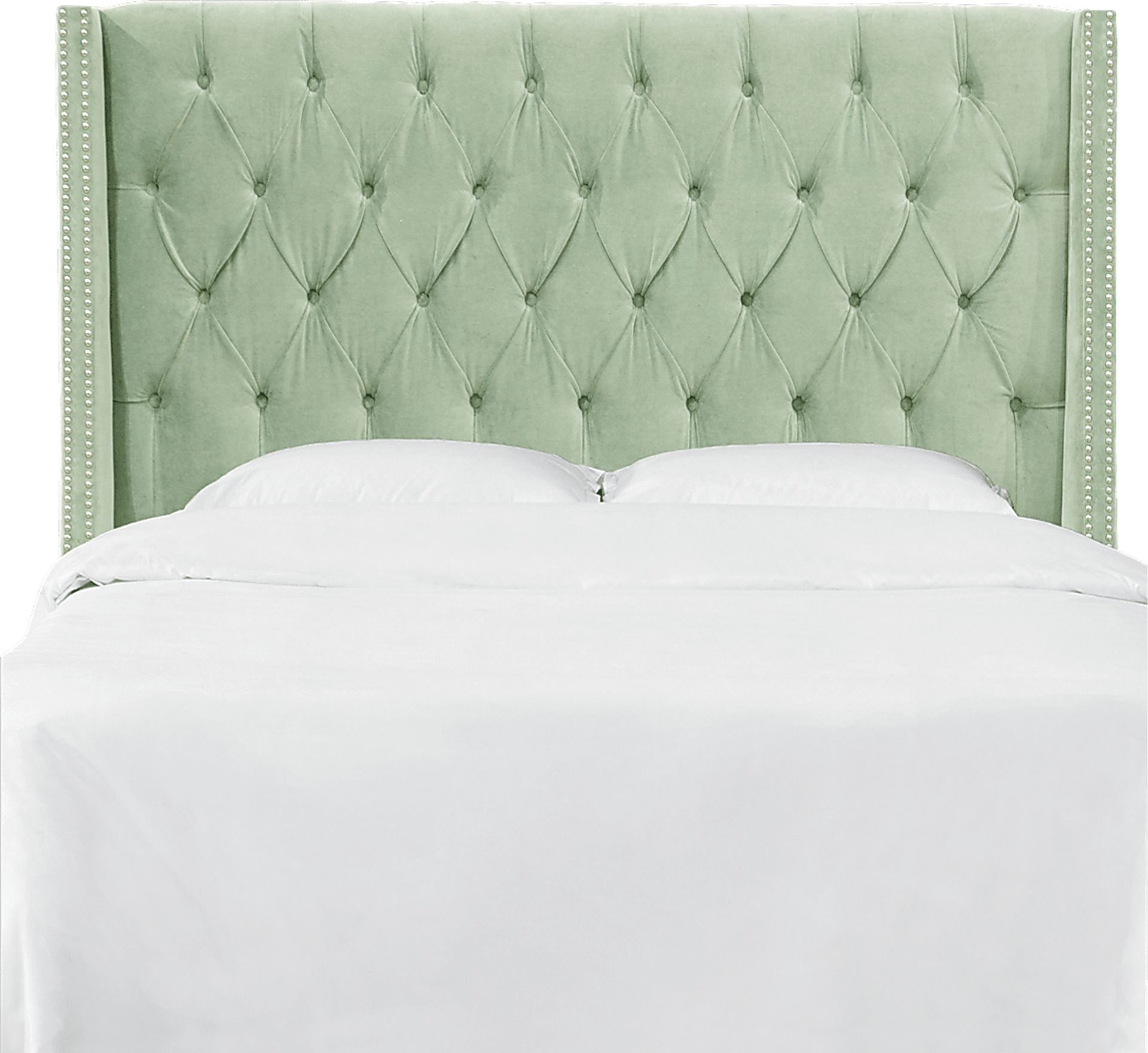 Garonne Green Queen Upholstered Headboard - Image 2