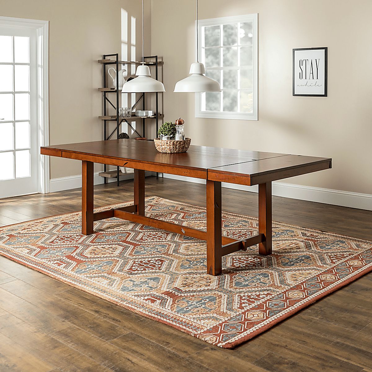 Garrabrandt Oak Dark Wood,Light Wood Dining Table | Rooms to Go