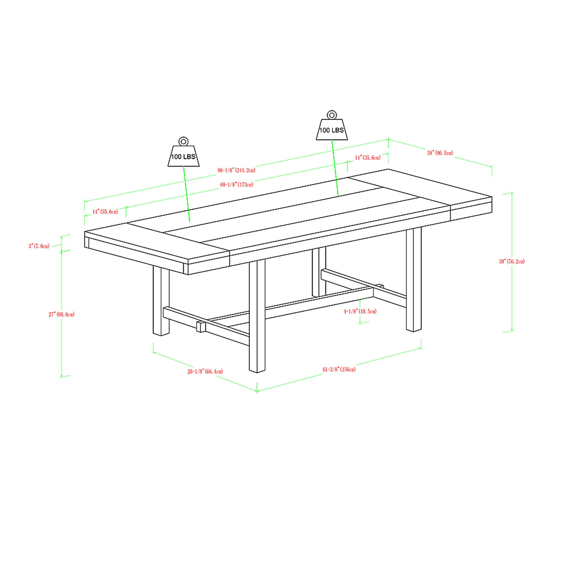 Garrabrandt Oak Dining Table - Image 6
