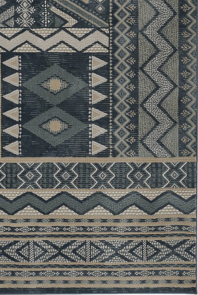 Garreth Navy 3'10 x 5'7 Rug - Thumbnail - Image 2