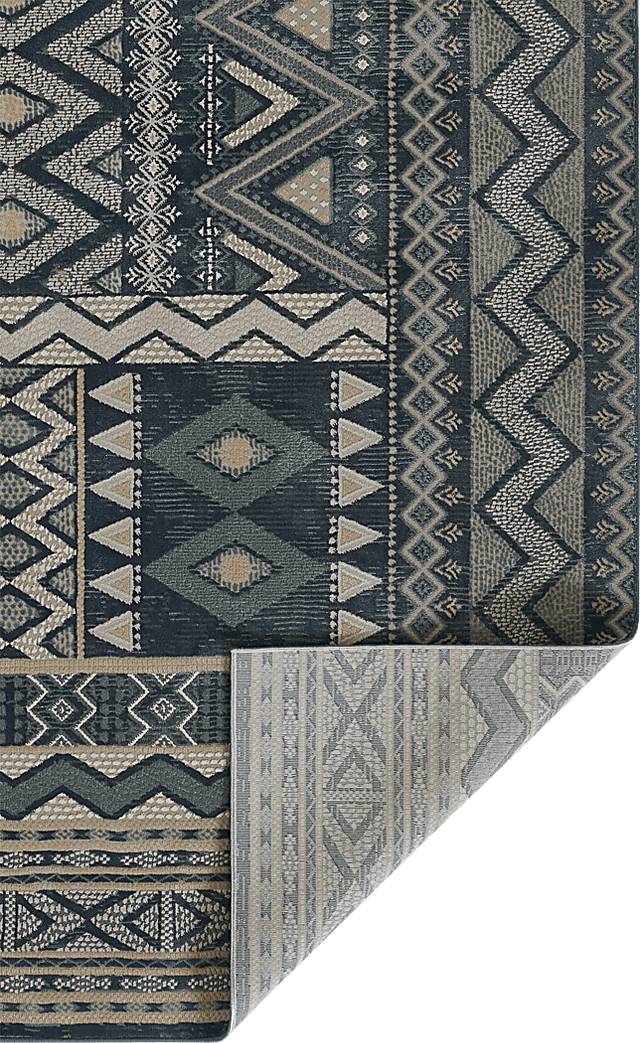 Garreth Navy 3'10 x 5'7 Rug - Thumbnail - Image 3