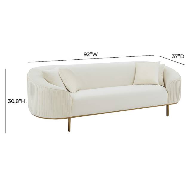 Garretsee Cream Sofa - Thumbnail - Image 6