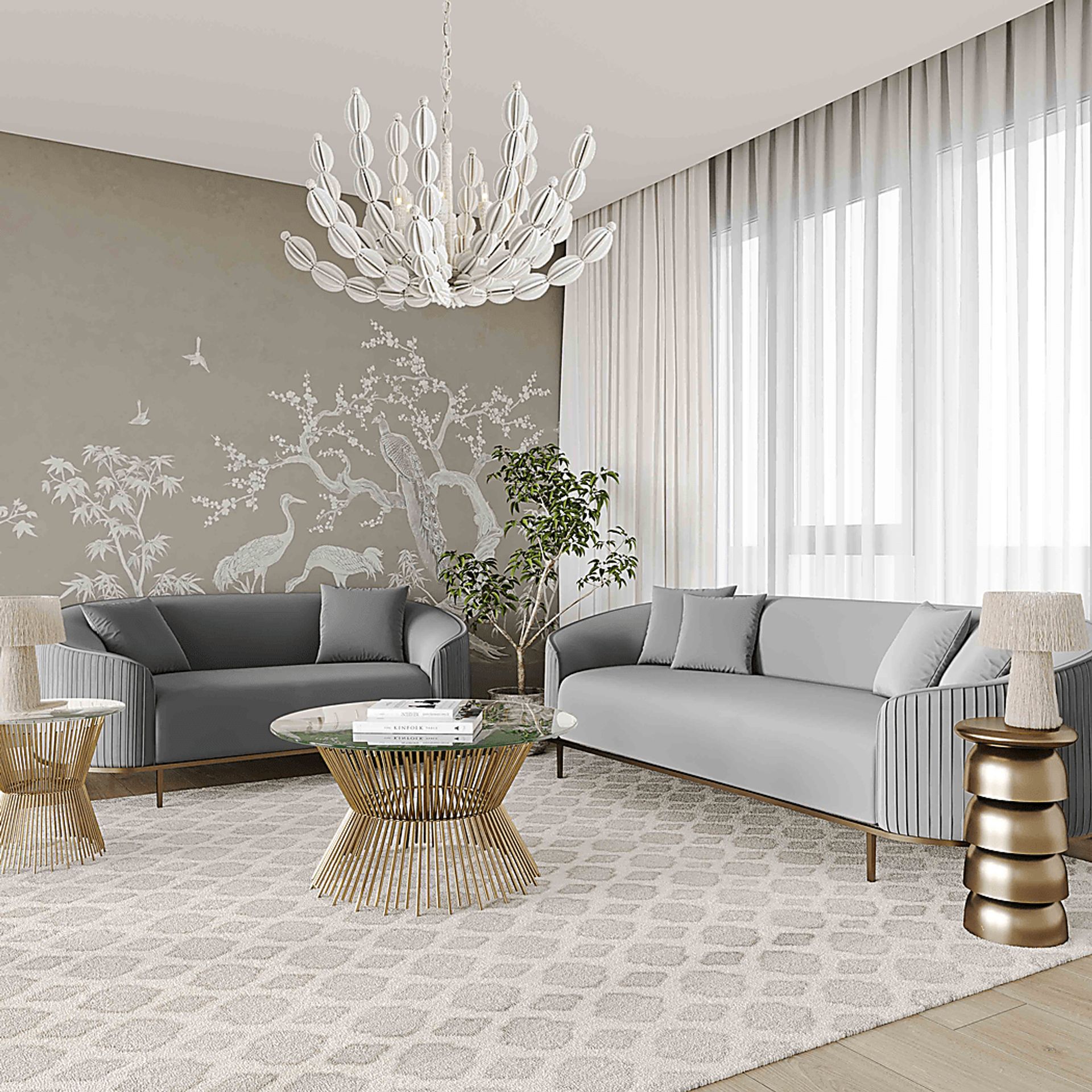 Garretsee Light Gray Sofa - Image 2
