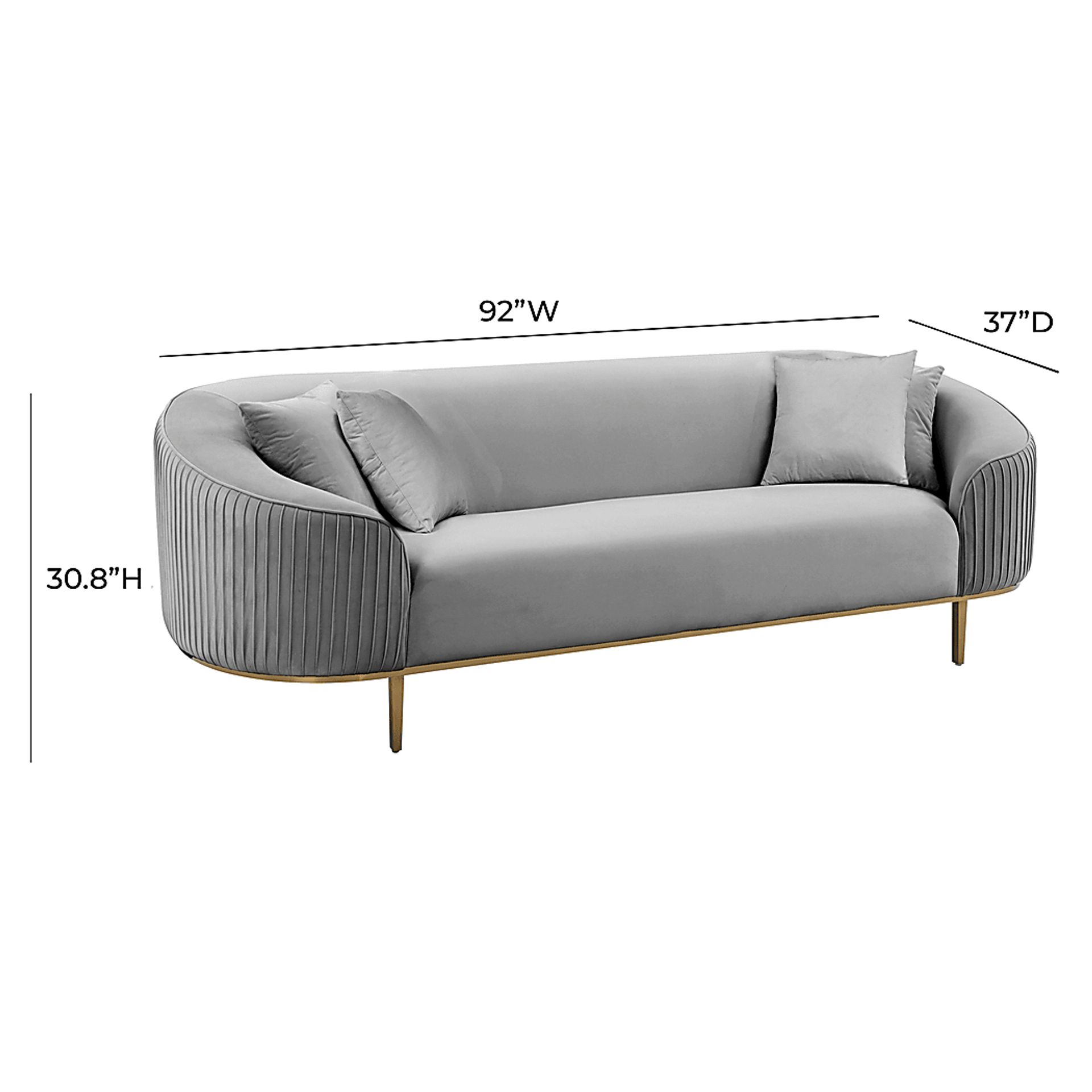 Garretsee Light Gray Sofa - Image 6
