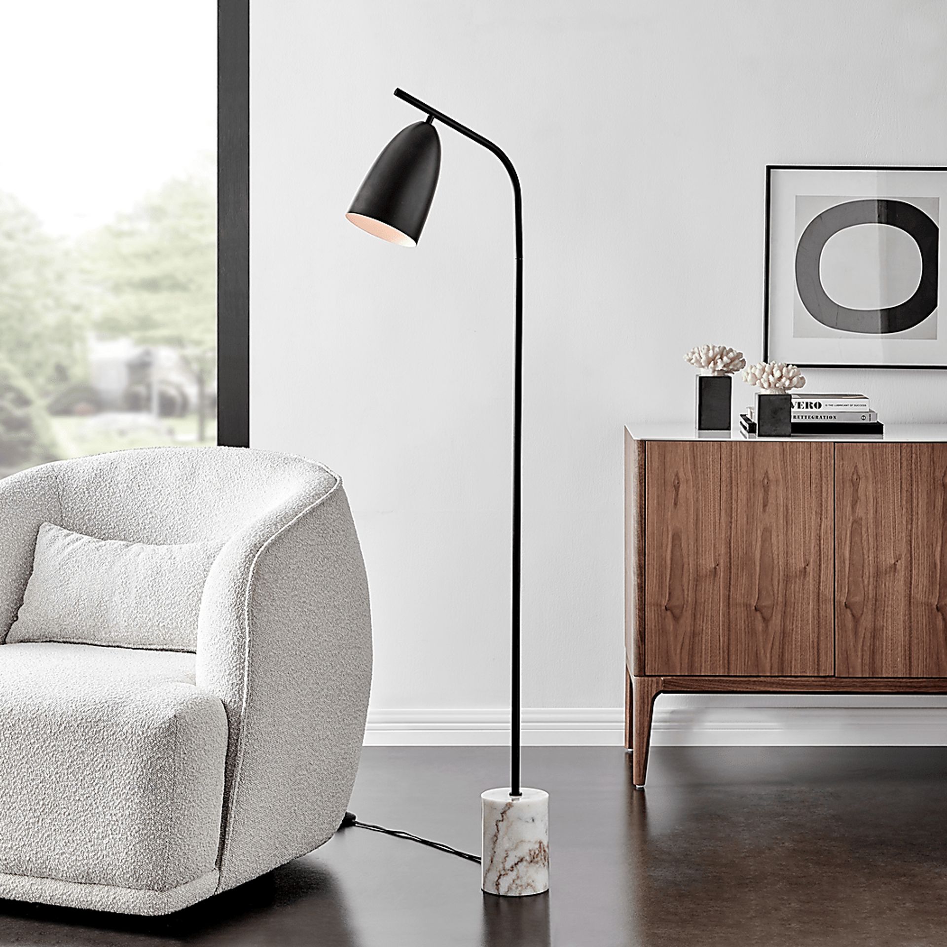 Garrick Land Black Floor Lamp - Image 2