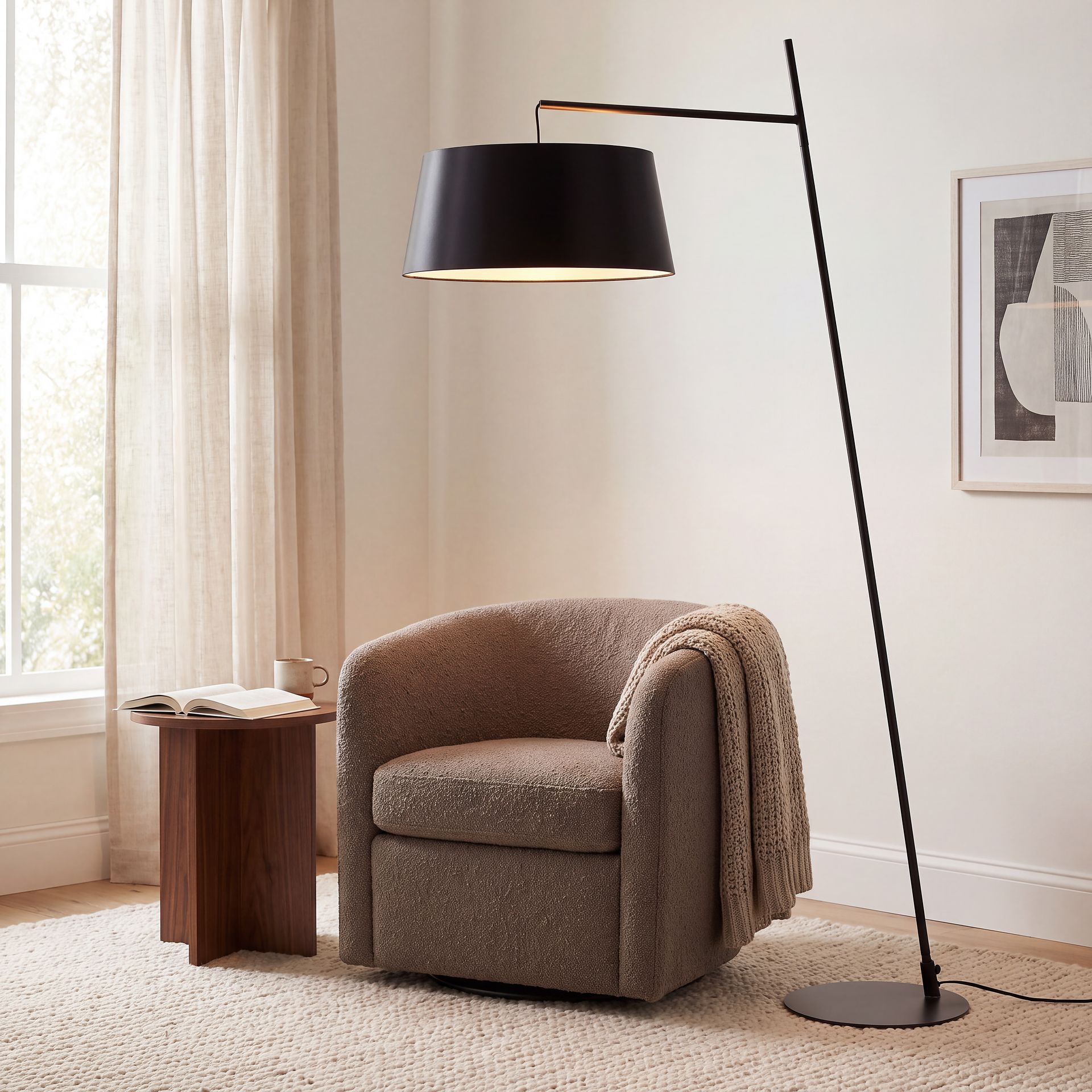 Garrigue Place Black Floor Lamp - Image 7