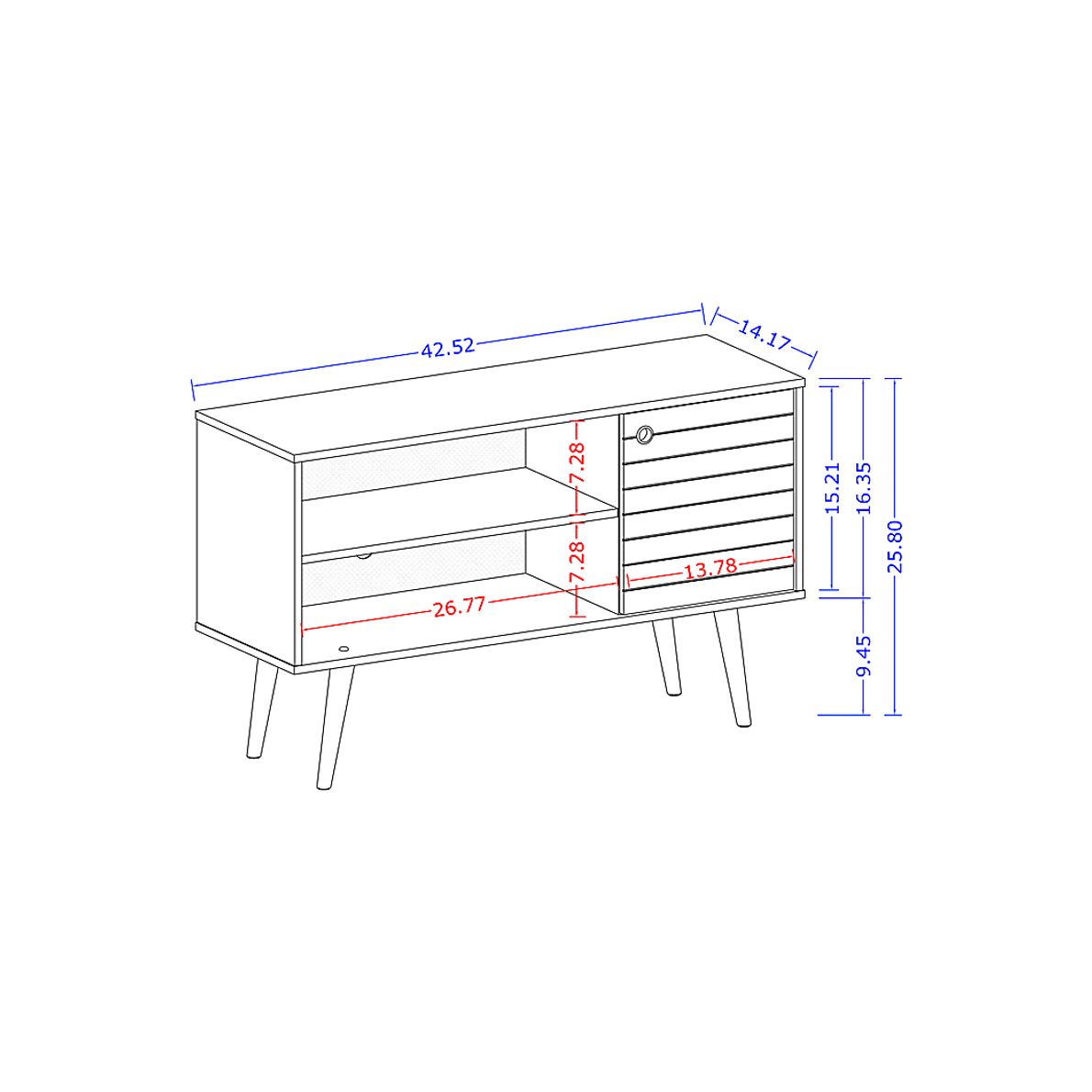 Garrion Brown 42 In. Console