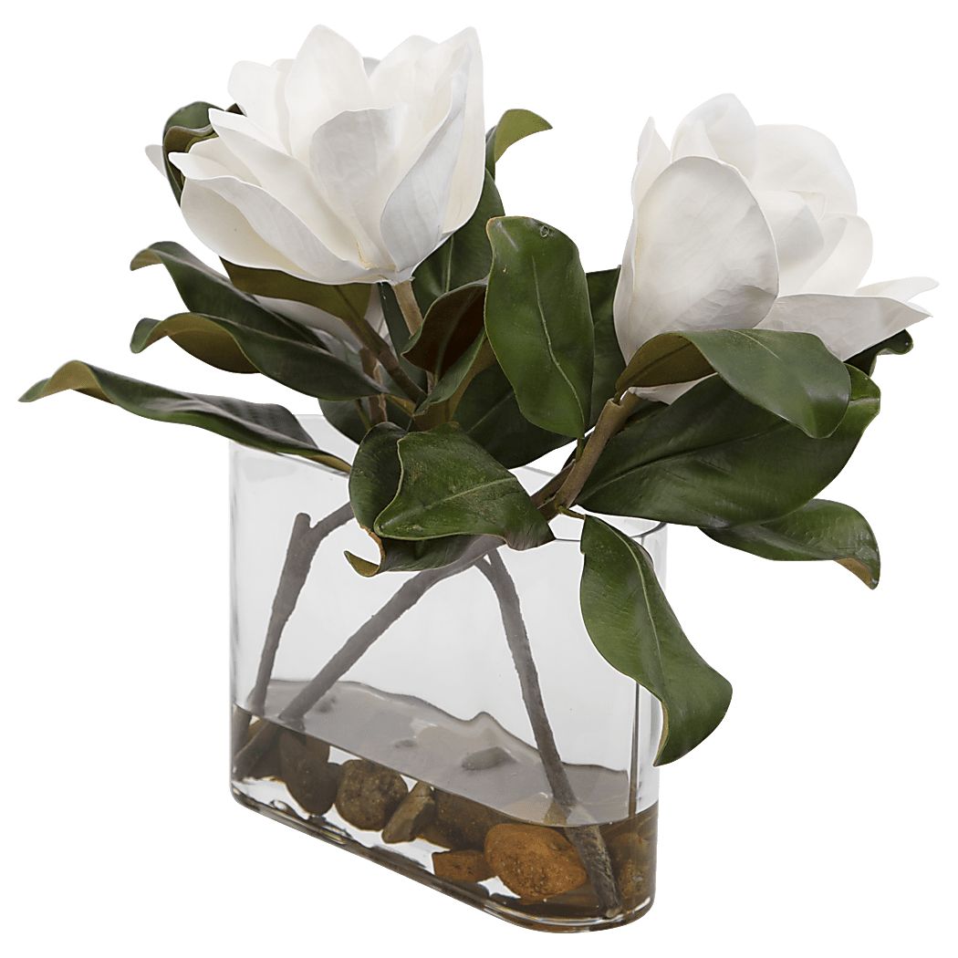 Garrity White Faux Magnolia