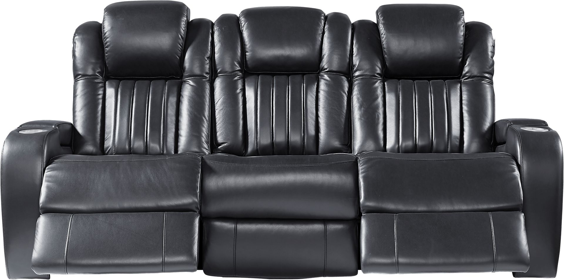 Garson Black Power Plus Reclining Sofa - Image 2