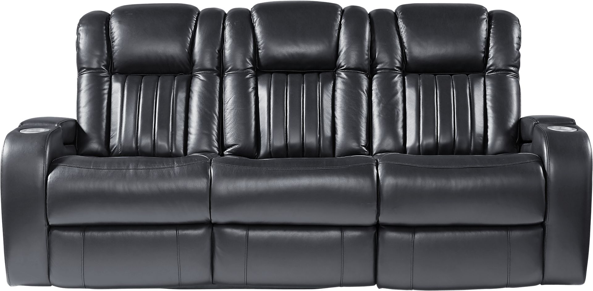 Garson Black Power Plus Reclining Sofa - Image 1