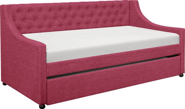 Gartley Pink Daybed with Trundle - Thumbnail - Image 1