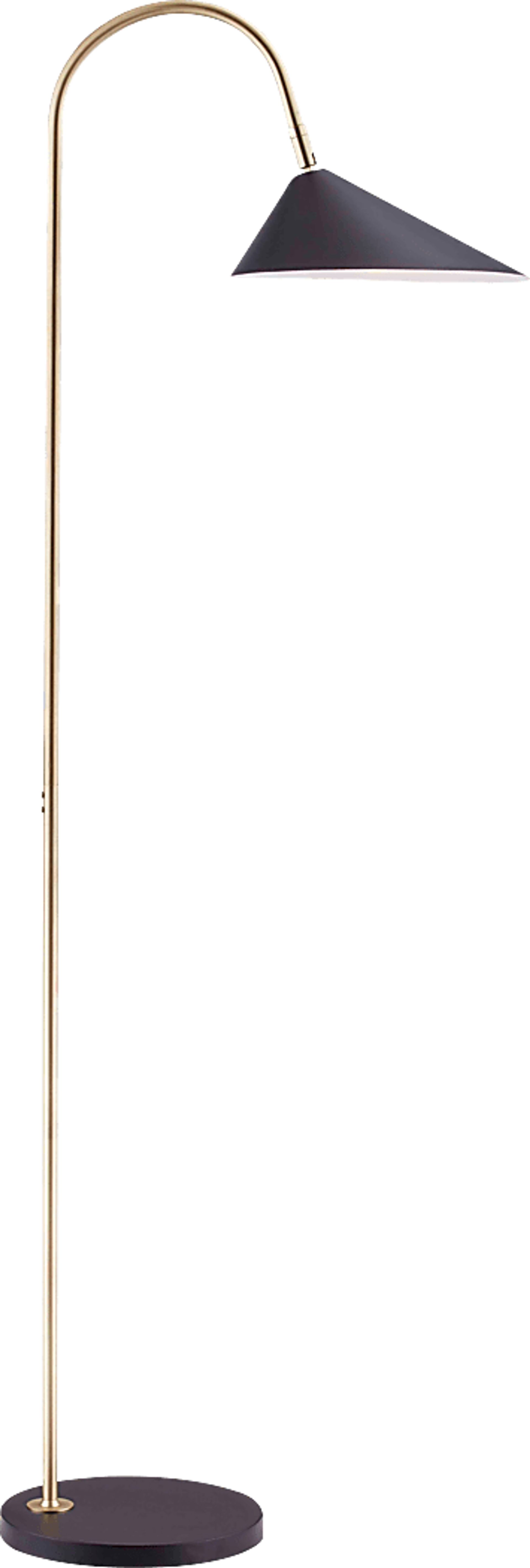 Garverdale Lane Gold Floor Lamp - Image 1
