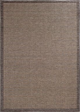 Gasha Brown 6'7 x 9'6 Indoor/Outdoor Rug