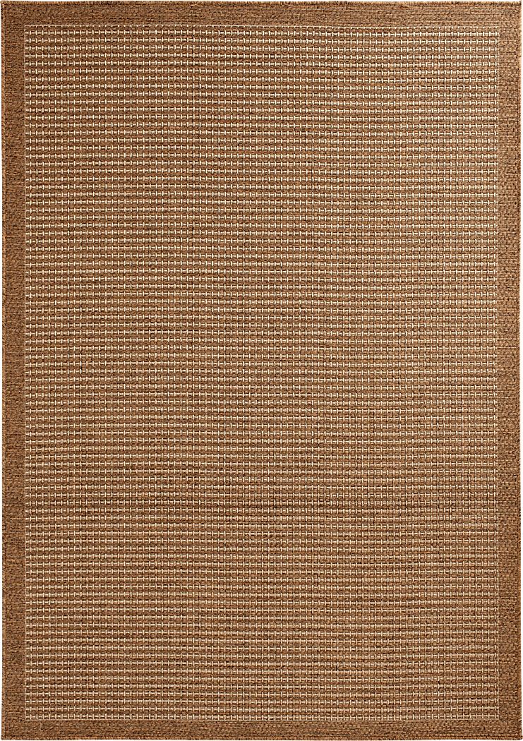 Gasha Tan 5'3 x 7'7 Indoor/Outdoor Rug