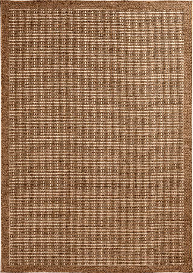 Gasha Tan 5'3 x 7'7 Indoor/Outdoor Rug - Thumbnail - Image 1
