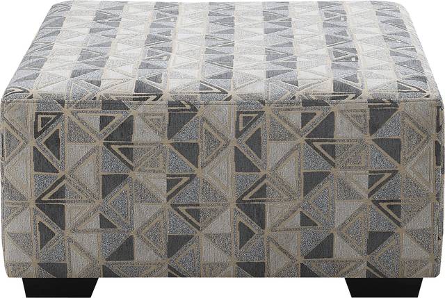 Gaspe Gray Cocktail Ottoman - Thumbnail - Image 1