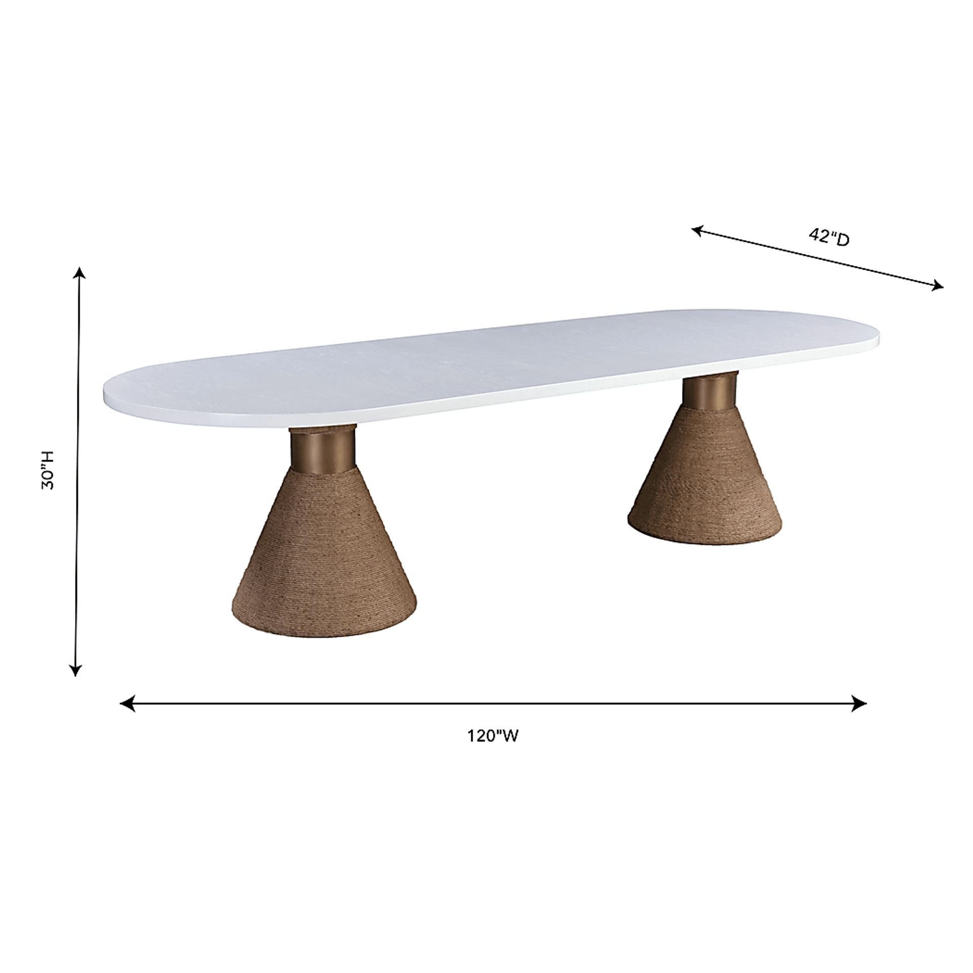 Gasteiger White Oval Dining Table - Image 12