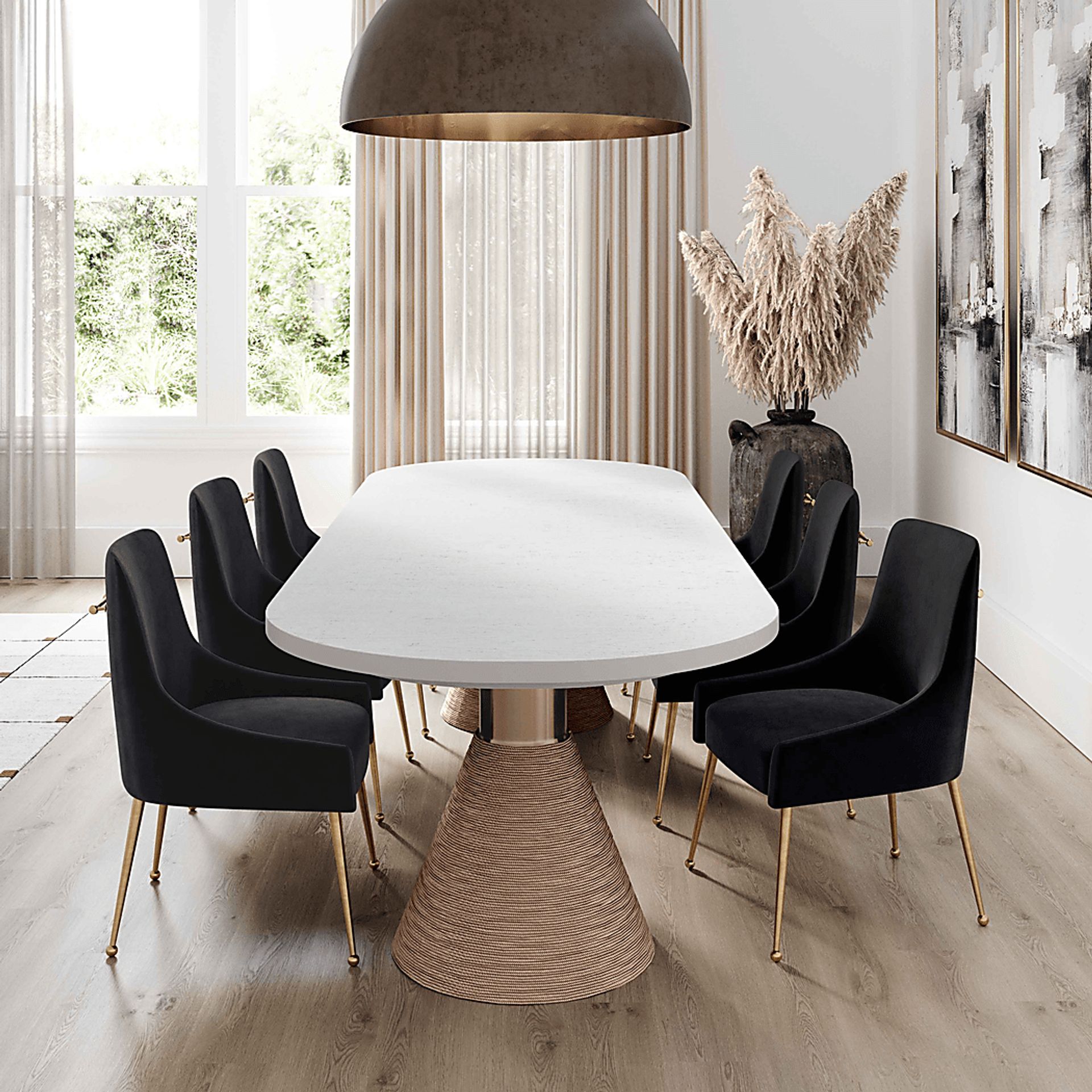Gasteiger White Oval Dining Table - Image 2