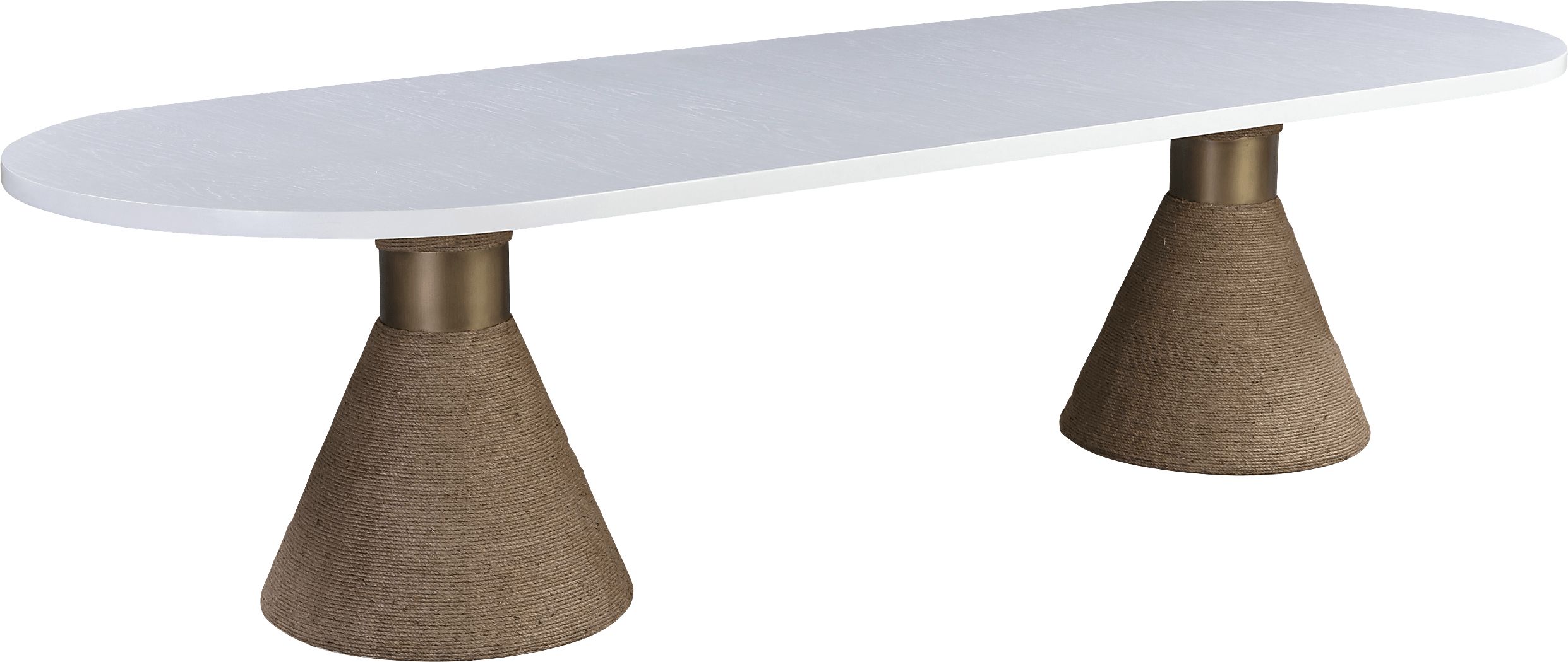 Gasteiger White Oval Dining Table