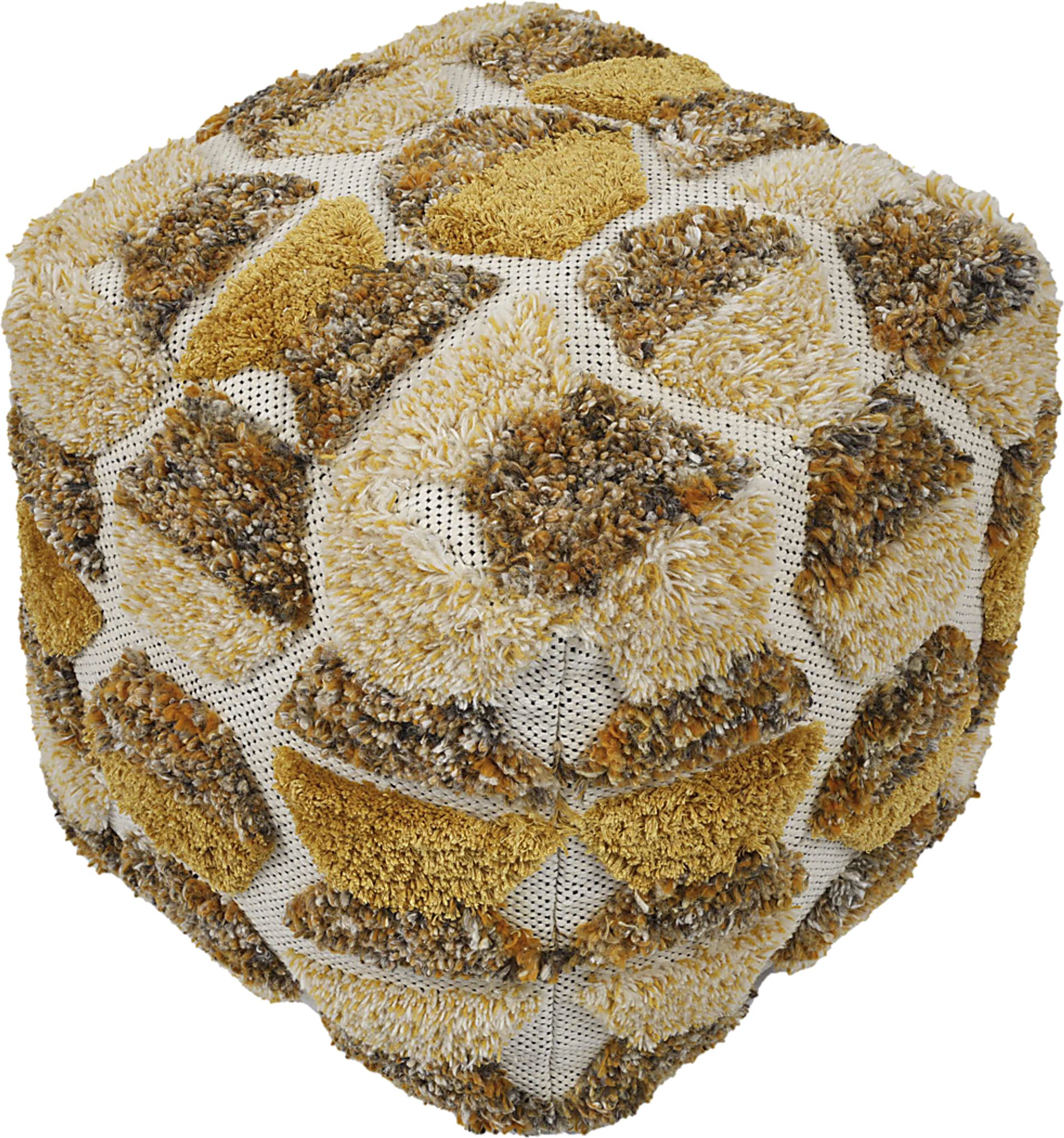 Gatchell Gold Ottoman - Image 1