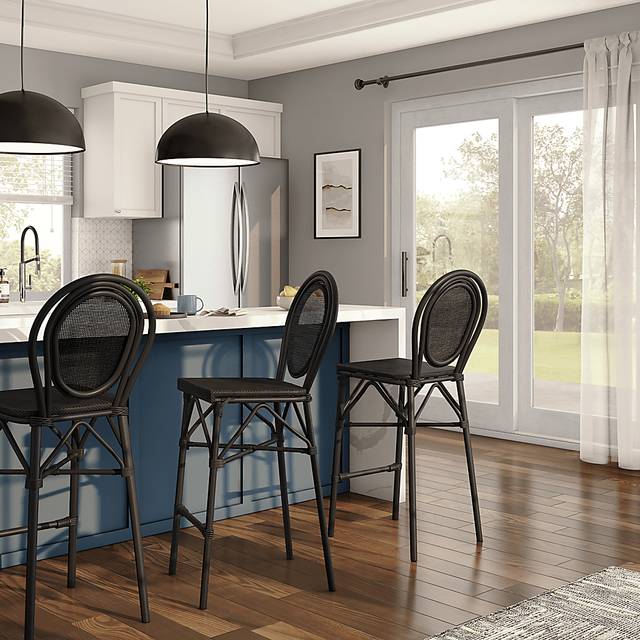 Gately Black Barstool - Thumbnail - Image 3