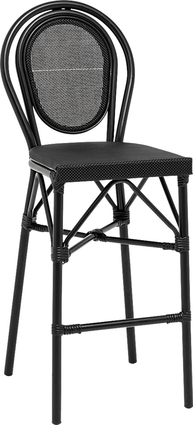 Gately Black Barstool - Thumbnail - Image 1