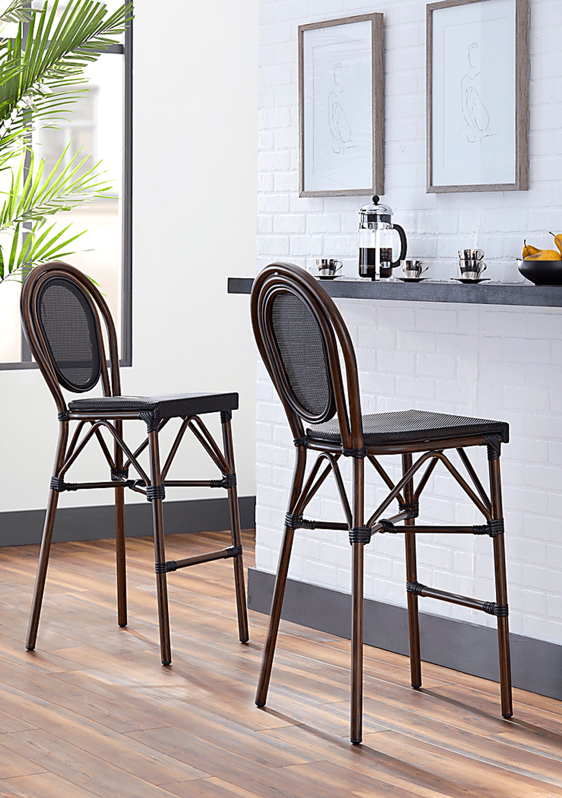 Gately Dark Brown Barstool - Image 2