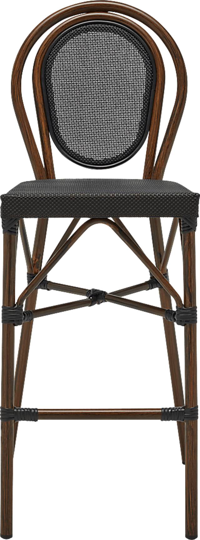 Gately Dark Brown Barstool - Thumbnail - Image 3
